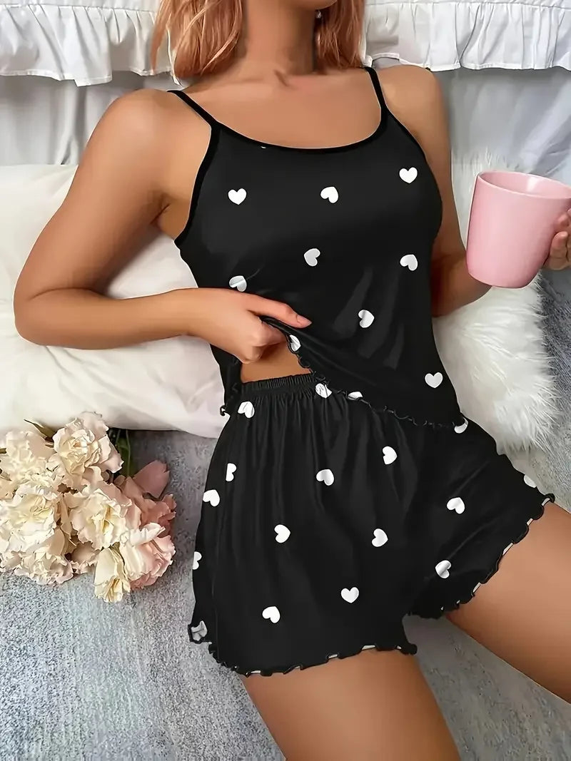 Sweetheart Cami & Shorts Pajama Set