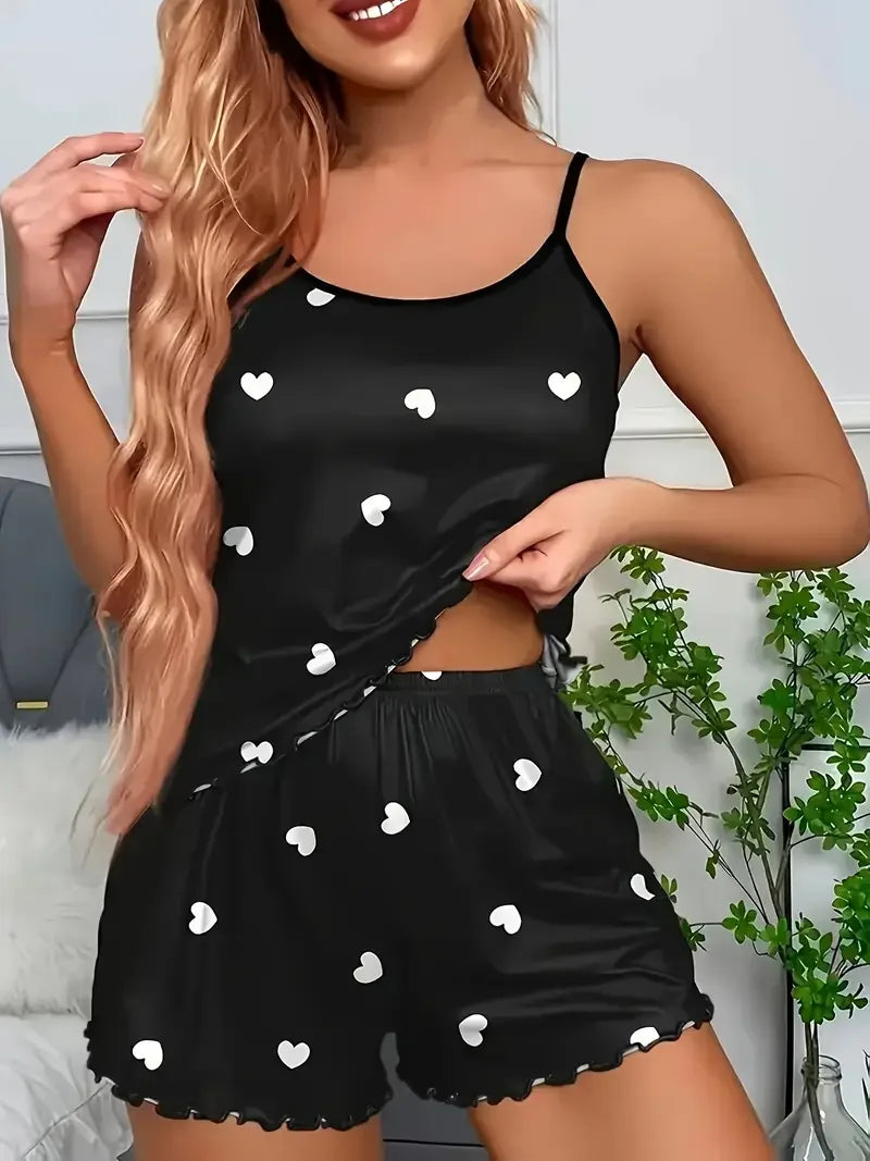 Sweetheart Cami & Shorts Pajama Set