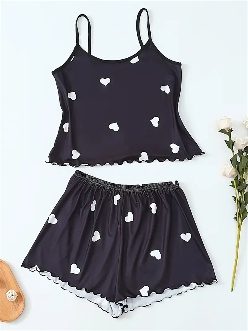 Sweetheart Cami & Shorts Pajama Set